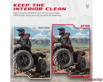 Kemimoto ATV Fender Flares Polaris Sportsman 850 | XP 1000 2017-2021 - B0103-02001BK
