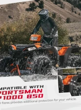 Kemimoto ATV Fender Flares Polaris Sportsman 850 | XP 1000 2017-2021                                     - B0103-02001BK - Image 4