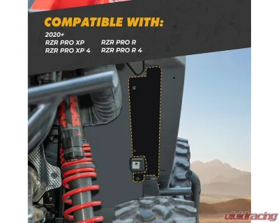 Kemimoto Fender Flares Accessories Polaris RZR PRO XP | RZR PRO R 2020-2023 - B0103-02201BK