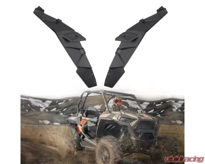 Kemimoto Rear Fender Flares Extended Full Mud Guards Polaris RZR - B0103-02401BK