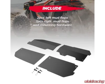 Kemimoto 2 Piece Fender Flare Set / Heavy-Duty Rear Fender FlaresPolaris RZR PRO R 2022-2023 - B0103-03301BK