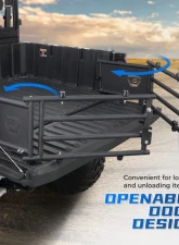 Kemimoto UTV Tailgate Extender Polaris Ranger 1000 XP 2017-2022                                     - B0105-01201BK - Image 3