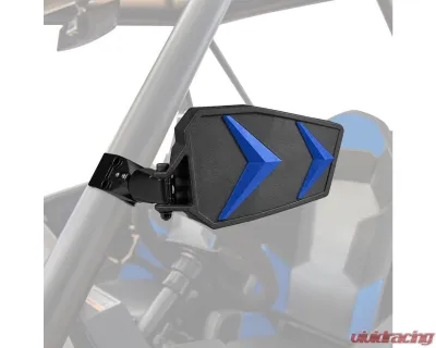 Kemimoto Color Side Rear View Mirror1.75" UTV Roll Bar Kawasaki 3000 / 600 Series Mule - B0106-01101BK-KWS