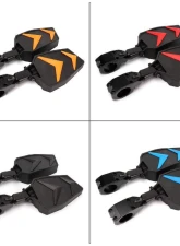 Kemimoto Color Side Rear View Mirror1.75" UTV Roll Bar Kawasaki 3000 / 600 Series Mule                                     - B0106-01101BK-KWS - Image 2