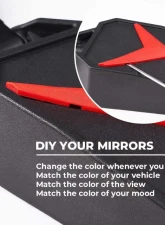 Kemimoto Color Side Rear View Mirror1.75" UTV Roll Bar Kawasaki 3000 / 600 Series Mule                                     - B0106-01101BK-KWS - Image 8