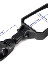 Kemimoto Color Side Rear View Mirror1.75" UTV Roll Bar Kawasaki 3000 / 600 Series Mule                                     - B0106-01101BK-KWS - Image 9