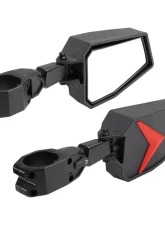 Kemimoto UTV Side View Mirrors s 1.75- 2" Roll Bar Polaris Rangers                                     - B0106-01101BK-RG - Image 11