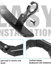 Kemimoto UTV Mirror w/ ShatterProof Tempered Glass | 1.75" Clamp Polaris RZR                                     - B0106-01601 - Image 3