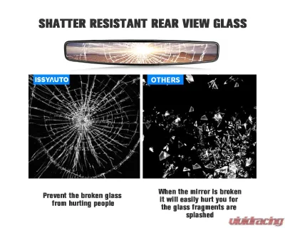 Kemimoto UTV Mirror w/ ShatterProof Tempered Glass | 1.75" Clamp Polaris RZR - B0106-01601