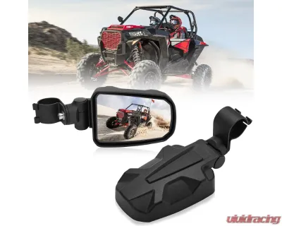 Kemimoto Adjustable Side View Convex Mirror1.75" Roll Cage Honda Pioneer 1000 - B0106-01801BK-HD