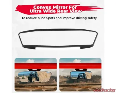 Kemimoto UTV Rear Mirror LEDCan-Am Maverick X3 / X3 MAX?2017-2023 - B0106-03104BK