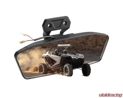 Kemimoto Aluminum Rear View Mirror w/ Light Polaris RZR 2022-2023 - B0106-03204BK