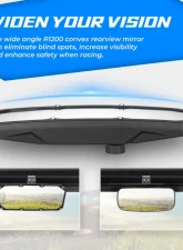 Kemimoto Rear View Mirror Polaris Ranger 500 / 570 / 900 XP S / 1000 XP                                     - B0106-03403BK - Image 6