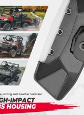 Kemimoto UTV Rear View Mirror w/ LED Light Polaris Ranger / Defender 2015-2023                                     - B0106-03604BK - Image 6