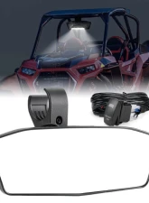 Kemimoto UTV Aluminum Center Rear View Mirror w/ LED Lights s 1.75"-2" Round Roll Bar                                     - B0106-03704BK - Image 8