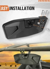 Kemimoto UTV Rear View Mirror Can Am Maverick Trail / Sport 715004924                                     - B0106-04502BK - Image 3
