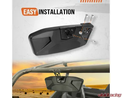 Kemimoto UTV Rear View Mirror Can Am Maverick Trail / Sport 715004924 - B0106-04502BK