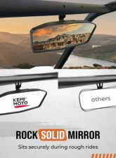 Kemimoto UTV Rear View Mirror Can Am Maverick Trail / Sport 715004924                                     - B0106-04502BK - Image 5