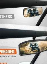 Kemimoto UTV Rear View Mirror Can Am Maverick Trail / Sport 715004924                                     - B0106-04502BK - Image 6
