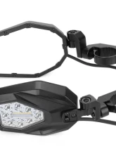 Kemimoto Mirrors w/ LED Turn Signal Lights Can-am Commander 800 / 1000 2011-2020                                     - B0106-05602BK-CMD - Image 3