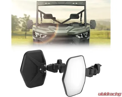 Kemimoto Side Mirrors Aluminum OE Replace #715002459 Can Am Defender - B0106-07001BK