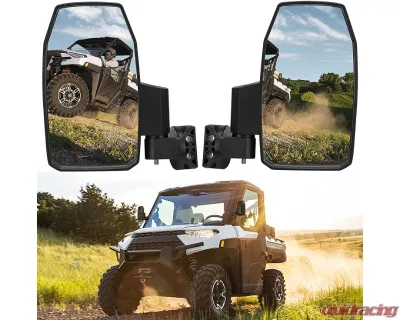 Kemimoto UTV Side Mirrors Polaris Ranger / Can-am Trail / Defender 2014-2023 - B0106-07101BK