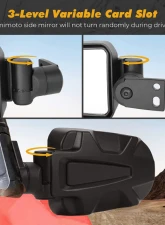 Kemimoto Folding Side Mirrors Polaris RZR XP 900 1000                                     - B0106-07201BK - Image 2