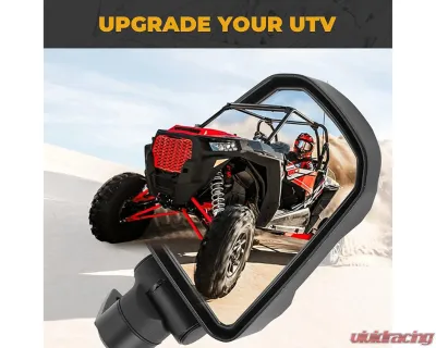 Kemimoto Folding Side Mirrors Polaris RZR XP 900 1000 - B0106-07201BK