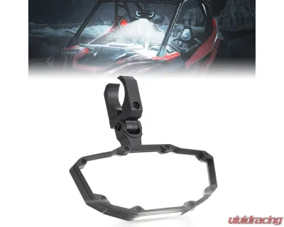 Kemimoto UTV Center Mirror / Rearview Mirror w/ Interior Lights Polaris | Can Am | Kawasaki - B0106-08902BK