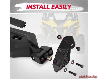 Kemimoto Side Mirror / Adjustable Folding Offroad Mirror Maverick Sport Trail OE#715003639 - B0106-10301BK