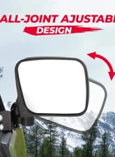 Kemimoto Side Mirrors Polaris Ranger 500 | 570 | 900                                     - B0106-10501BK - Image 4