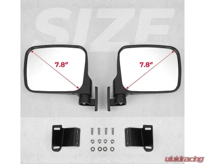 Kemimoto Side Mirrors Polaris Ranger 500 | 570 | 900 - B0106-10501BK
