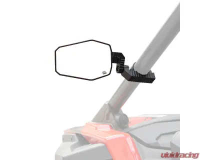 Kemimoto UTV Side Mirrors 1.65"-2" Roll bar Polaris RZR / Maverick X3 - B0106-11101BK