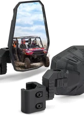 Kemimoto UTV Side Mirrors w/ Polaris Ranger | Can-Am Defender | Maverick Trail                                     - B0106-11201BK - Image 8