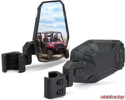Kemimoto UTV Side Mirrors w/ Polaris Ranger | Can-Am Defender | Maverick Trail - B0106-11201BK