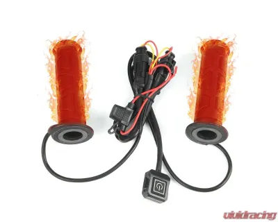 Kemimoto Universal 12V Handlebar Heated Grips Motorcycle / Bicycles / ATVs - B0106-12901BK