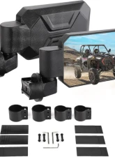 Kemimoto UTV Side Mirrors w/ 1.6" to 2" Roll Bar Cage / Adjustable&Breakaway Mirrors                                     - B0106-13001BK - Image 11