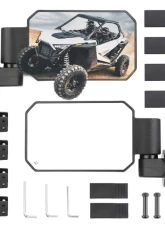 Kemimoto UTV Side Mirrors w/ 1.6" to 2" Roll Bar Cage / Adjustable&Breakaway Mirrors                                     - B0106-13001BK - Image 8