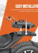 Kemimoto Rear Rack LinQ Plate Can-Am Ryker                                     - B0108-01301BK - Image 3
