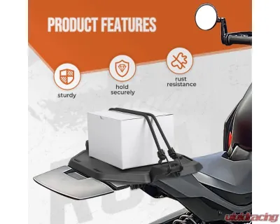 Kemimoto Rear Rack LinQ Plate Can-Am Ryker - B0108-01301BK