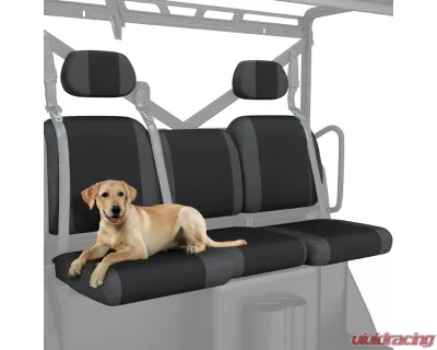 Kemimoto Split Bench Seat Covers Accessories Crew Front Seat Only Polaris Ranger - B0109-00802BK