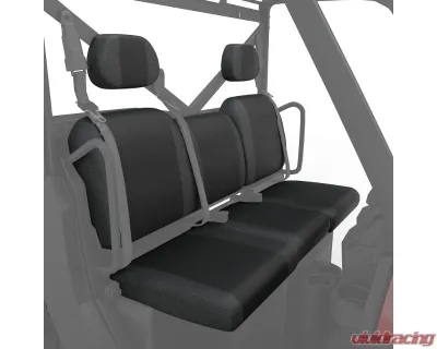 Kemimoto Split Bench Seat Covers Accessories Crew Front Seat Only Polaris Ranger - B0109-00802BK