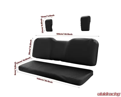 Kemimoto Front Seat Cover Honda Pioneer 1000 / 1000-5 2016-2023 - B0109-01001BK