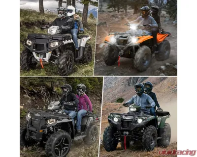 Kemimoto ATV Pad Four Wheeler Rack Seat Cushion Passenger - B0109-01301BK
