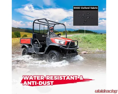 Kemimoto Black Seat Covers Kubota RTV X900 / RTV X1100 / RTV X1120D | 1140 2014-2021 - B0109-01401BK