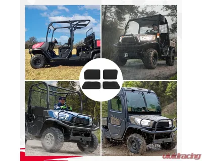 Kemimoto Black Seat Covers Kubota RTV X900 / RTV X1100 / RTV X1120D | 1140 2014-2021 - B0109-01401BK