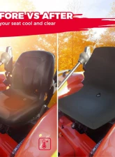Kemimoto Kubota Tractors Oxd Cloth Seat Covers                                     - B0109-01501BK - Image 2