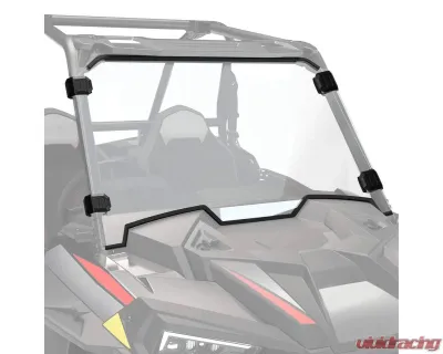 Kemimoto Front Full Windshield w/ 4 Black Clamps Polaris RZR - B0110-01201CL