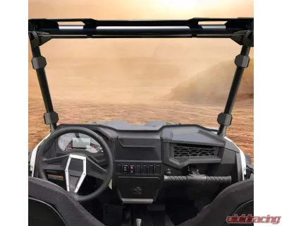 Kemimoto Front Full Windshield w/ 4 Black Clamps Polaris RZR - B0110-01201CL