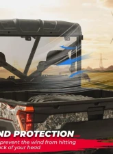 Kemimoto Rear Rear Windshield Polaris Ranger 2017-2023                                     - B0110-02004CL - Image 4